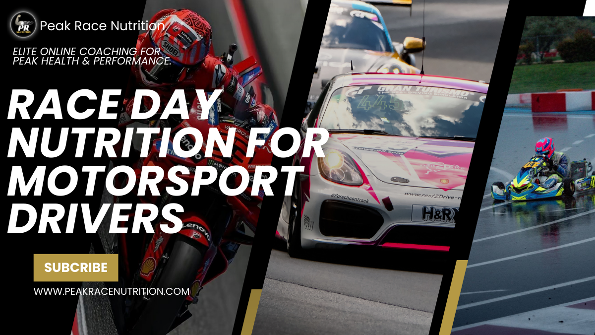 race day nutrition for motorsport drivers